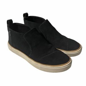 TOMS Women’s Paxton Black Suede Slip On Sneakers Size 7.5
